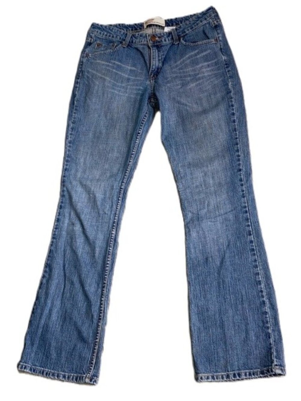 LEVI STRAUSS Signature Jeans Denim Blue Low Rise Bootcut Size Womens 12L